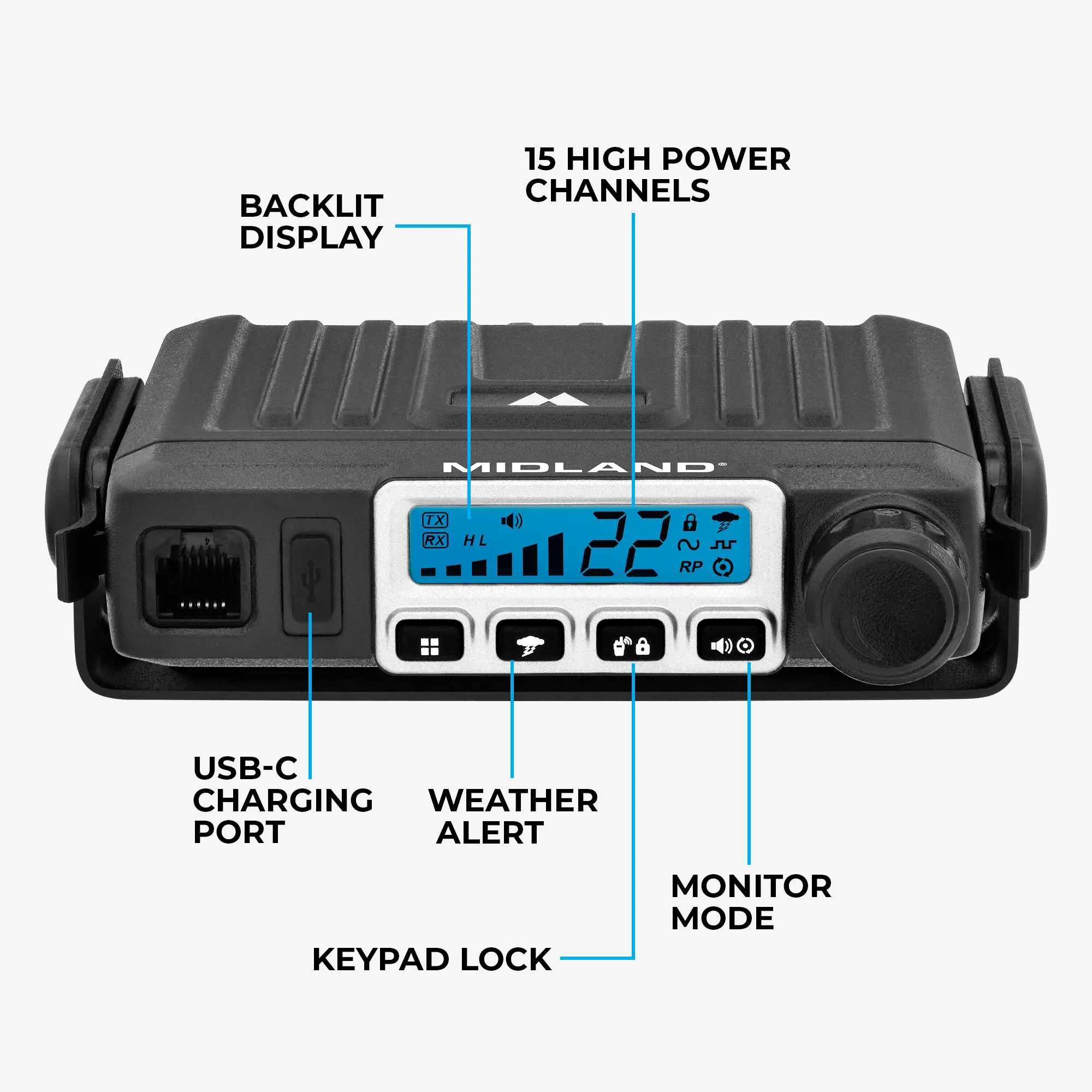 MXT115VP3 15W MicroMobile GMRS Two-Way Radio Bundle - Image 9