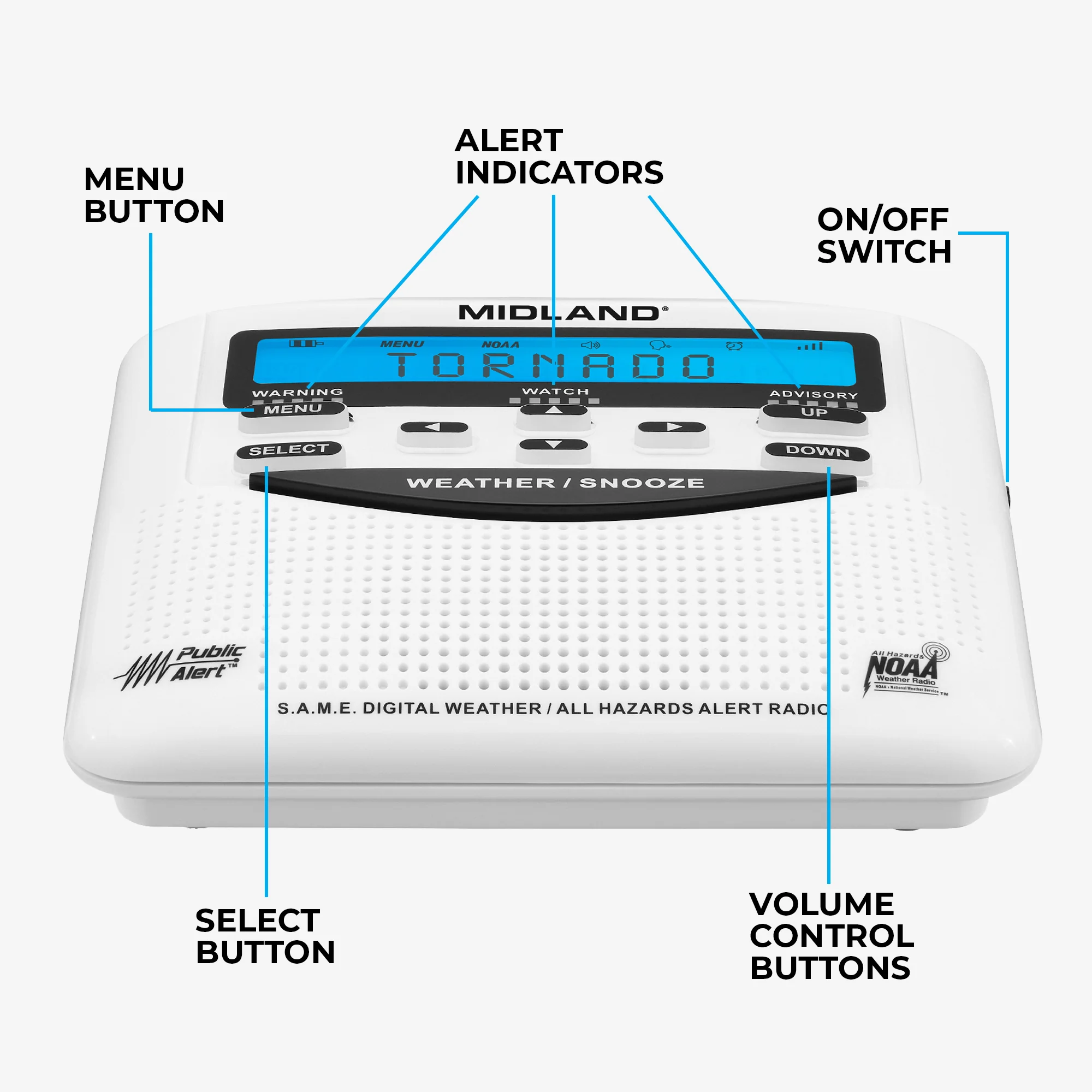 WR120 NOAA Weather and Emergency Alert Radio - Image 8